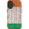 Ireland Flag Dark Wood iPhone 16 Plus Magsafe Impact Case